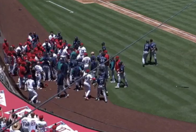 The Mariners/Angels brawl gave one delivery driver the tip of a lifetime